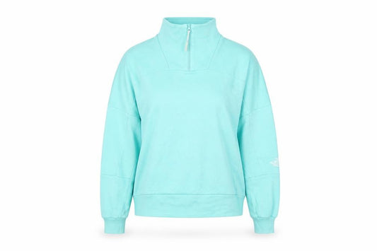 The North Face Women's Blue 1/4 Zip Sweatshirt, Size S