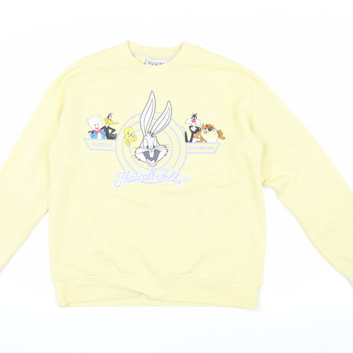 Looney Tunes Unisex Yellow XS Pullover Graphic Sweatshirt