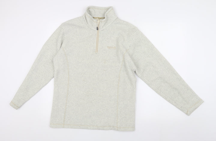 Regatta Women's Ivory Striped Pullover Sweatshirt 14