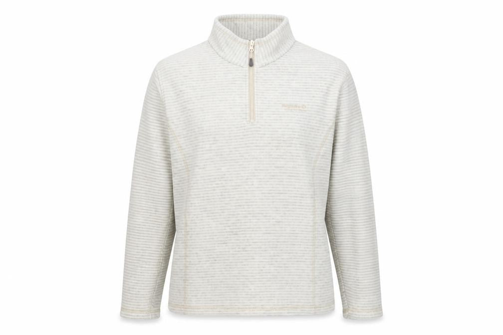 Front view of Regatta Women's Ivory Striped Pullover Sweatshirt 14
