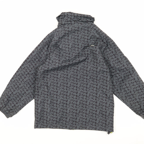 Trespass Boys Grey Rain Coat, Size 7-8, Waterproof Hiking Jacket