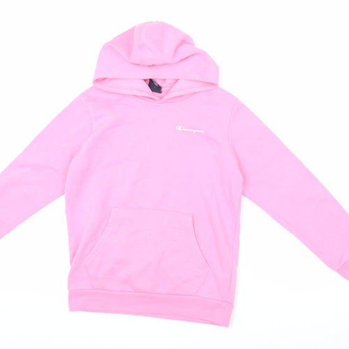 Champion Girls Pink Pullover Hoodie, Size 11-12 Years