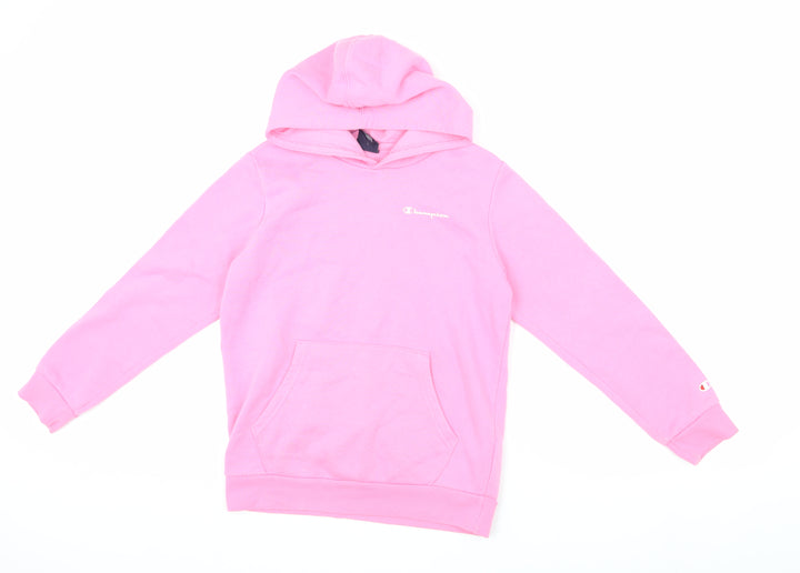 Champion Girls Pink Pullover Hoodie, Size 11-12 Years