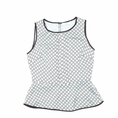 Jasper Conran Women's Polka Dot Peplum Blouse Size 12