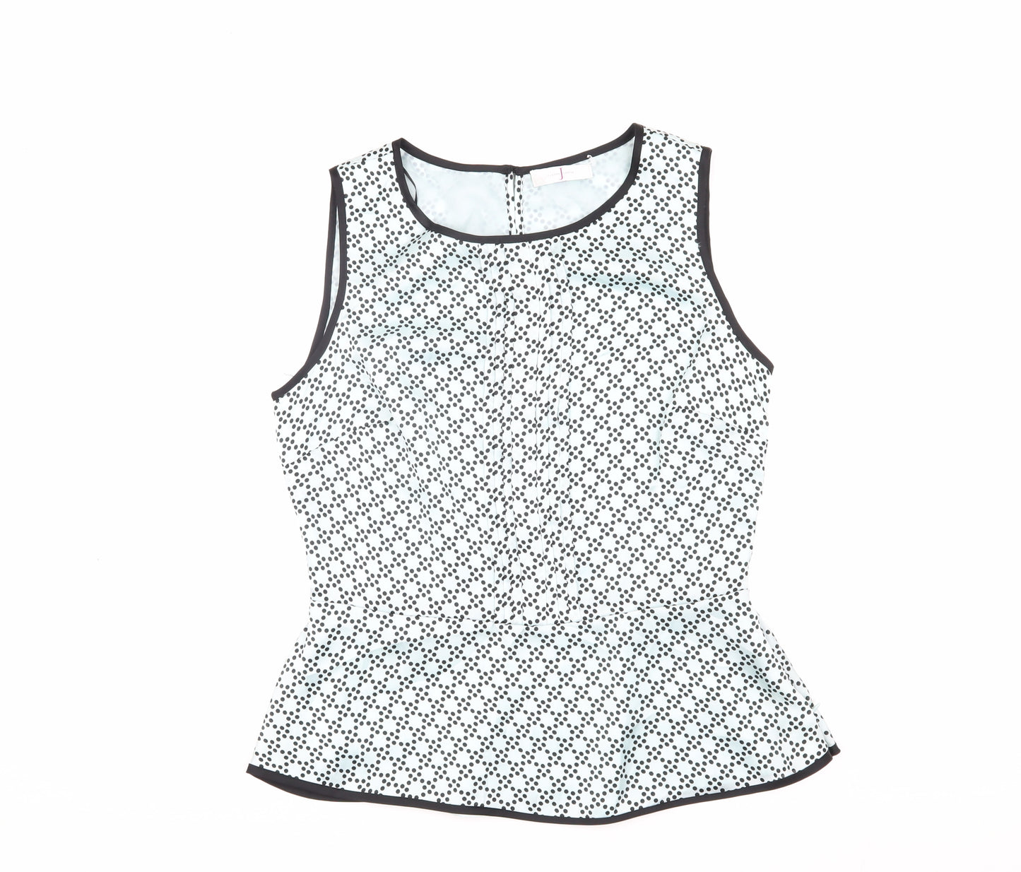 Jasper Conran Women's Polka Dot Peplum Blouse Size 12