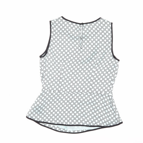 Jasper Conran Women's Polka Dot Peplum Blouse Size 12