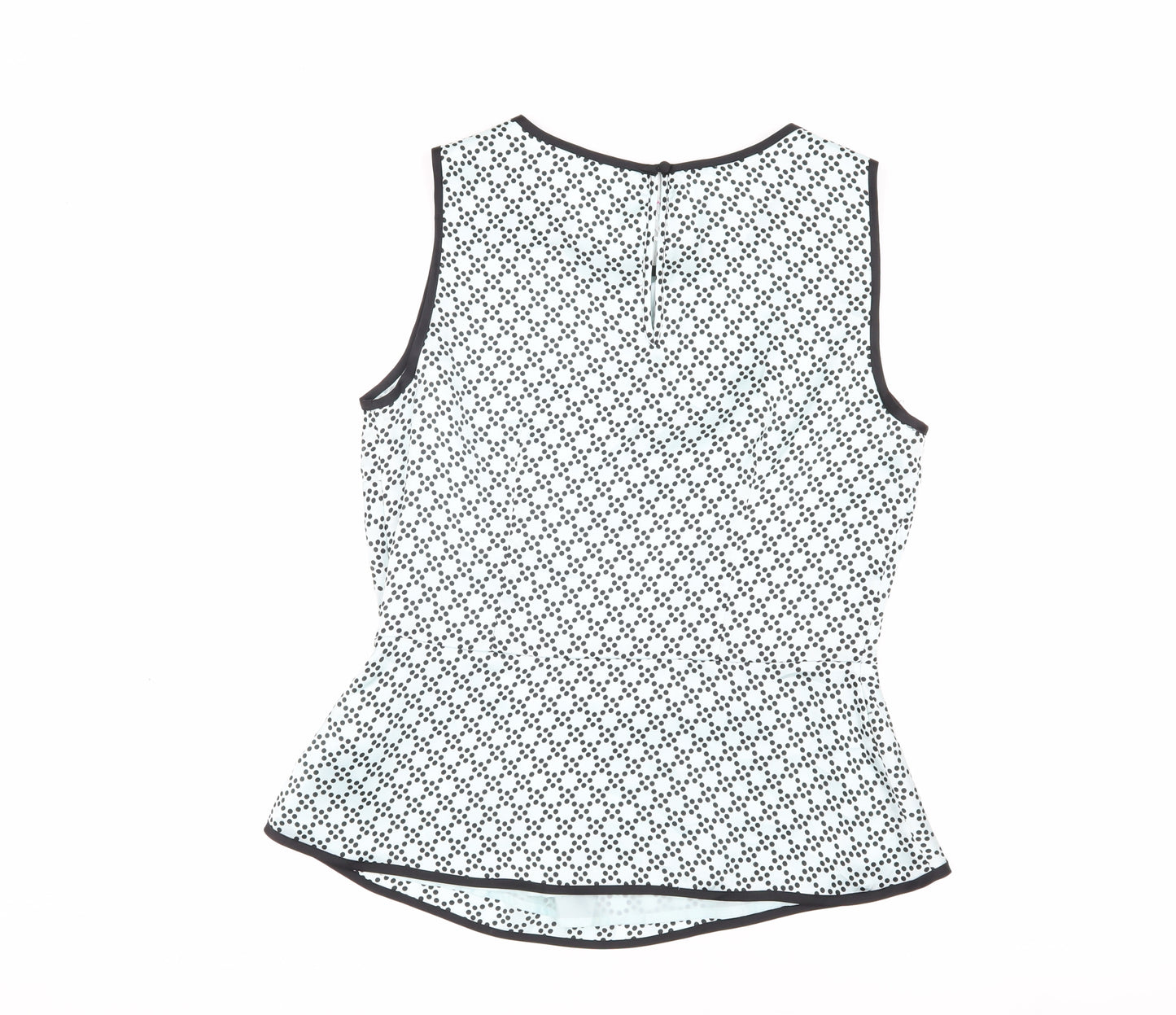 Jasper Conran Women's Polka Dot Peplum Blouse Size 12