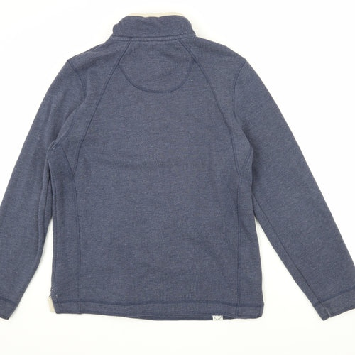Weird Fish Men's Blue 1/4 Zip Sweatshirt S