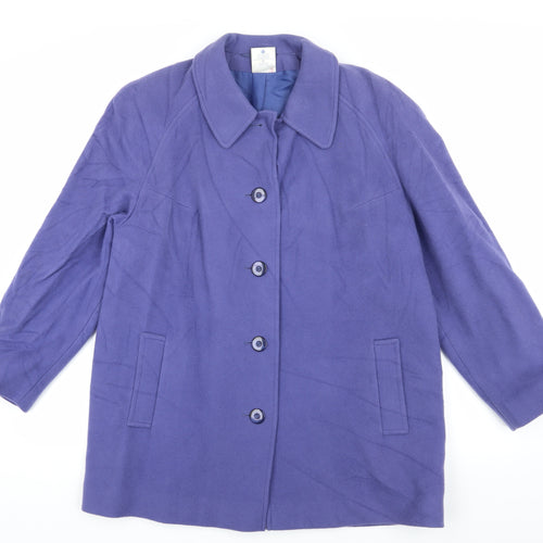 Eastex Women's Purple Wool Coat Size 14