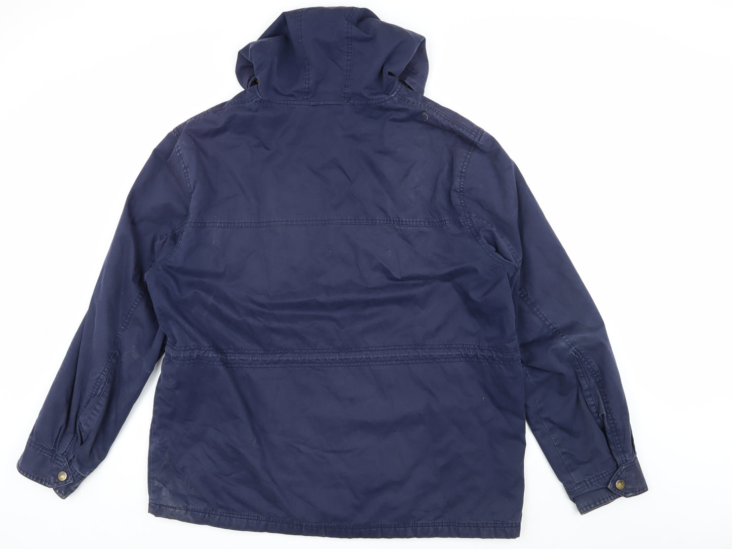 Fred Perry Men's Blue XL Hooded Parka Jacket