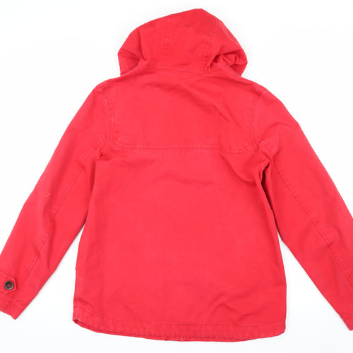Joules Women's Red Hooded Jacket Size 8