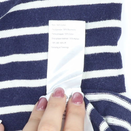 Joules Women's Blue Striped Shift Dress, Size 8, Nautical Style