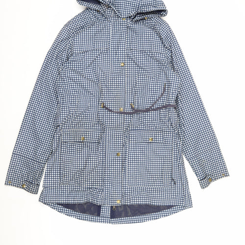 TOG TWENTY FOUR Women's Blue Checked Parka Size 12