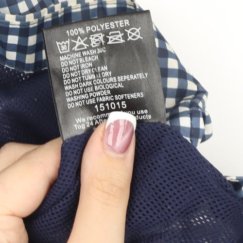 TOG TWENTY FOUR Women's Blue Checked Parka Size 12