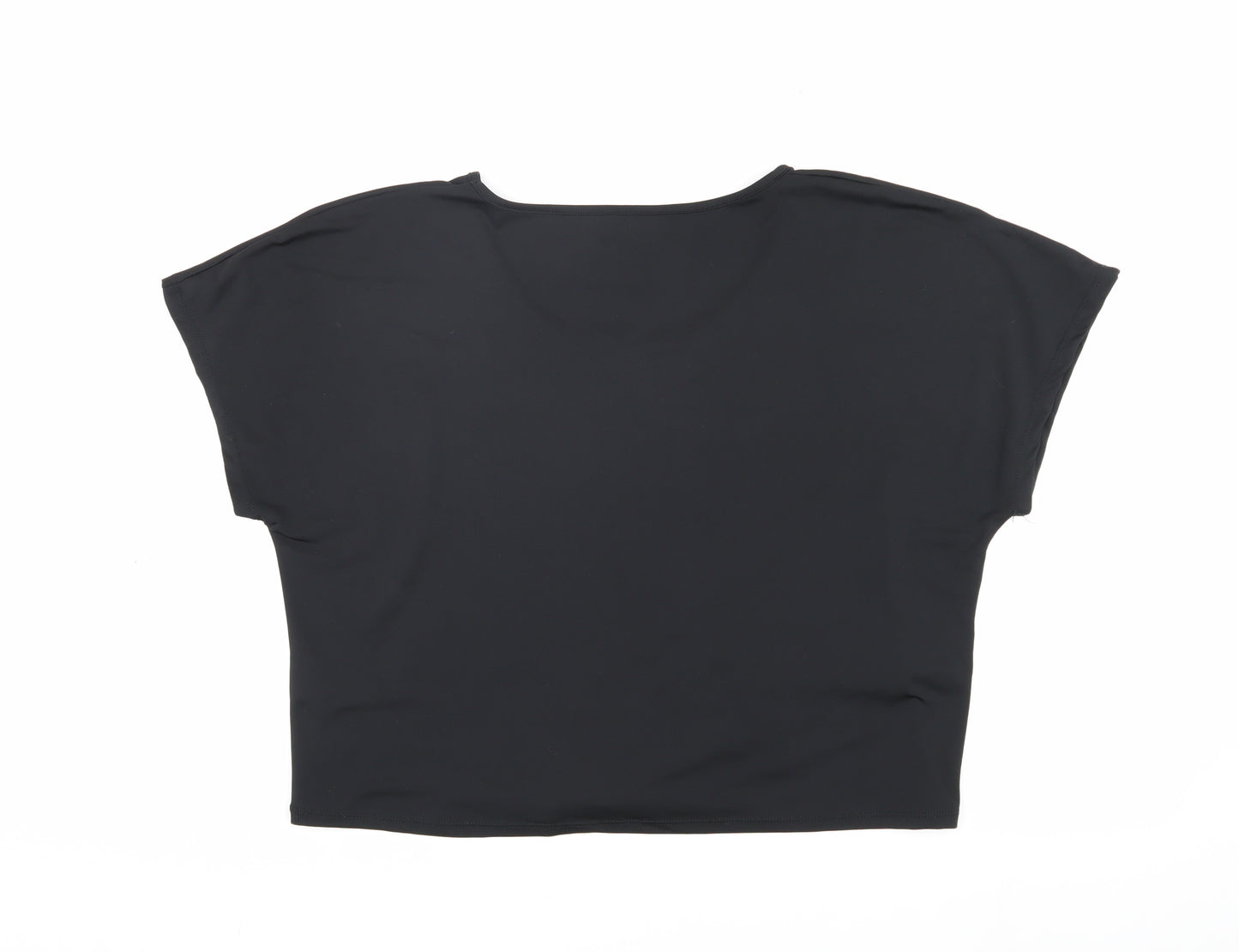 Souluxe Women's Black M Basic T-Shirt