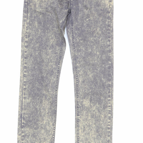 My Christy Women's Acid Wash Straight Jeans Blue