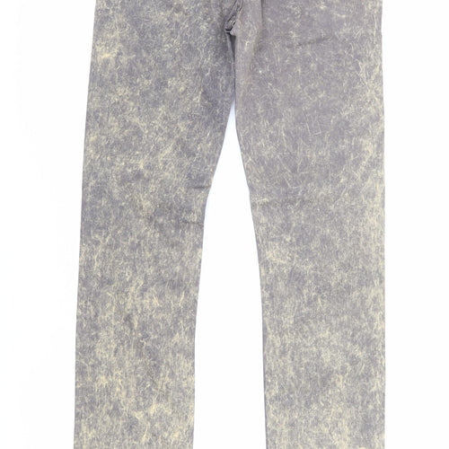 My Christy Women's Acid Wash Straight Jeans Blue