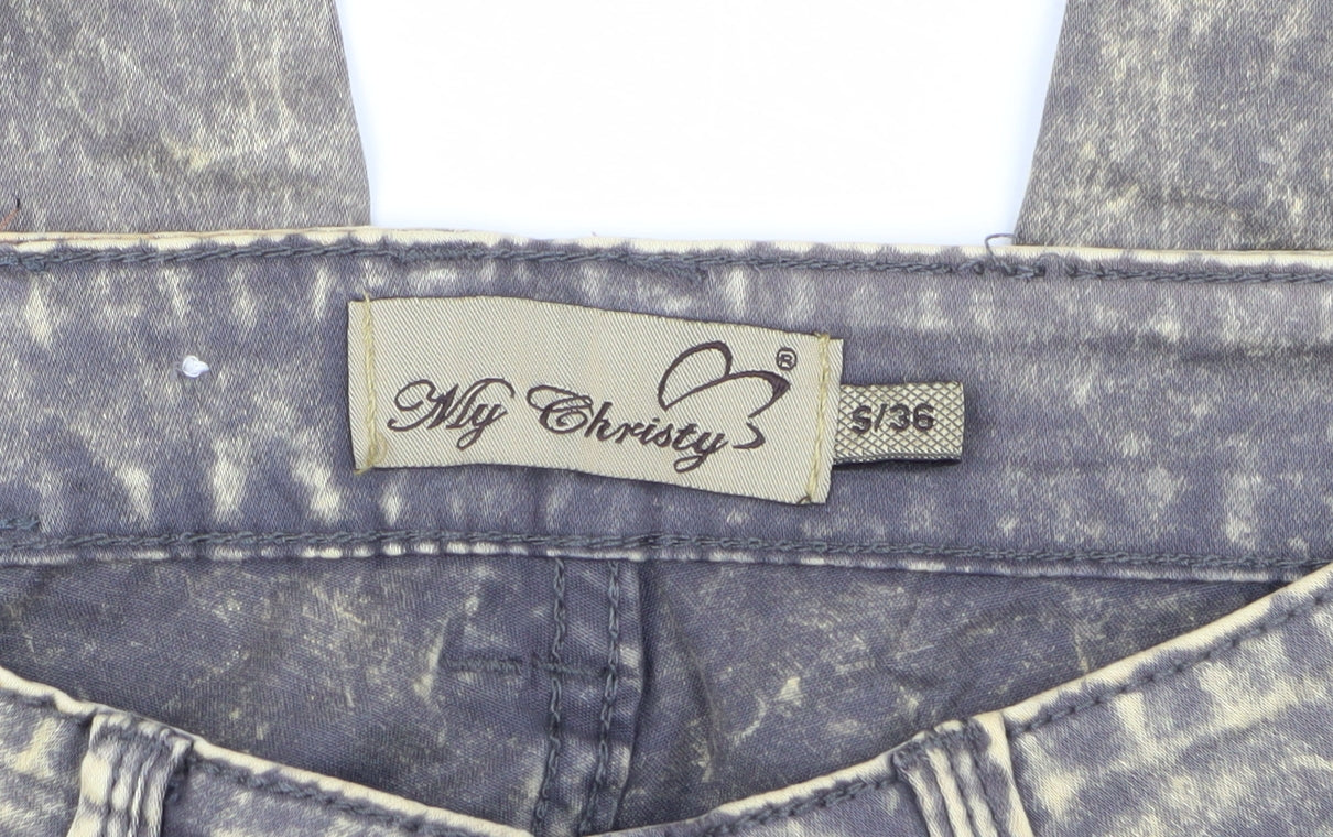 My Christy Women's Acid Wash Straight Jeans Blue