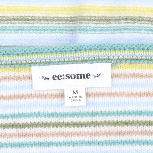 ee:some Women's Multicoloured Striped Henley Jumper M