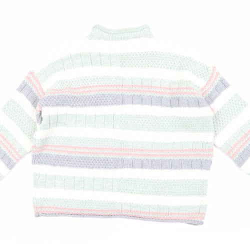 Apricot Women's Multicoloured L Striped Pullover Jumper