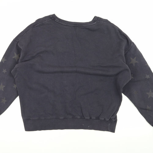 Hush Women's Black Star Sweatshirt L - Trendy Casual Wear