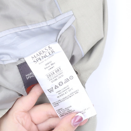 Marks and Spencer Men's Beige Blazer 38S