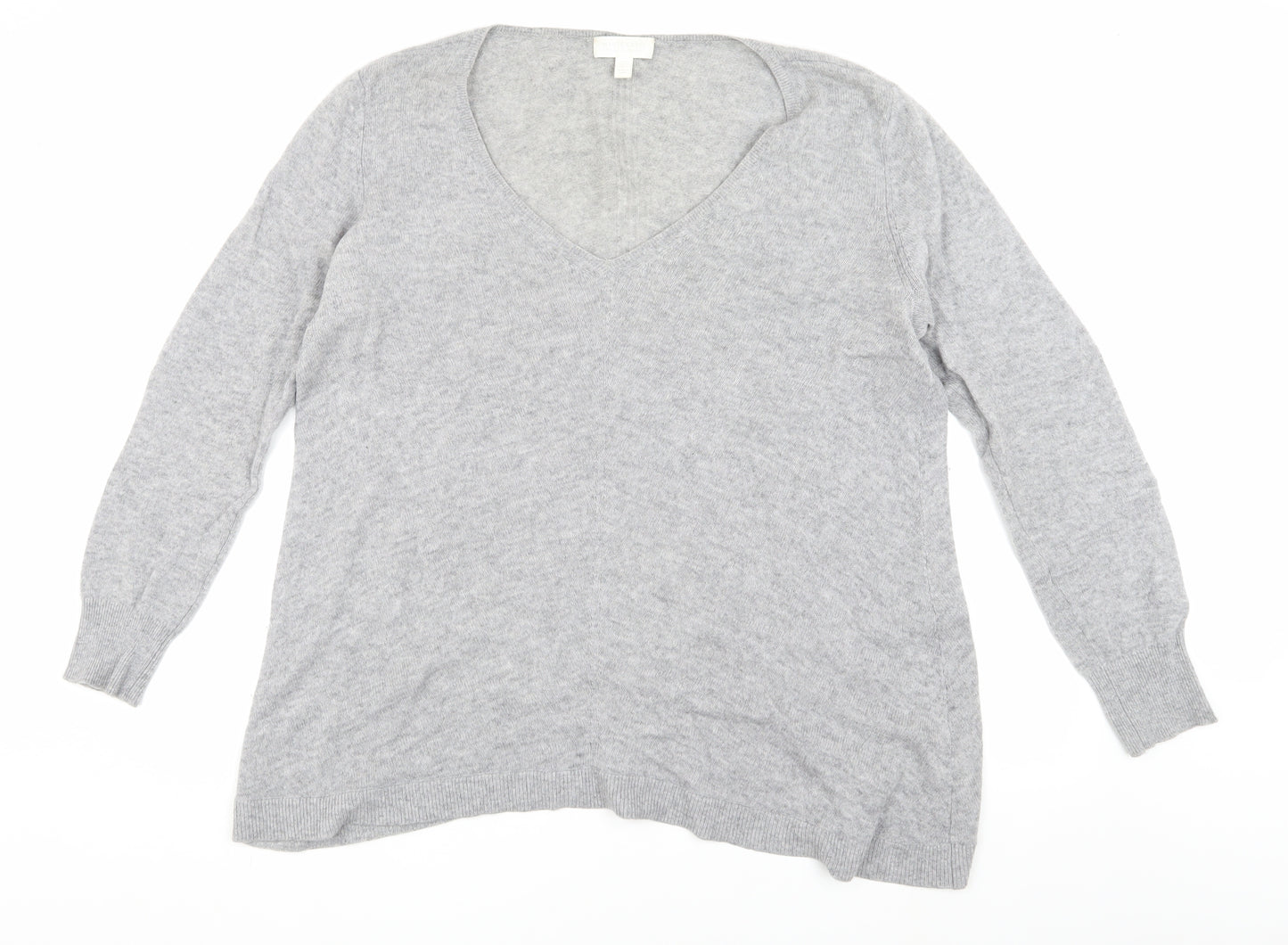The White Company Women’s Grey Cashmere Pullover Jumper