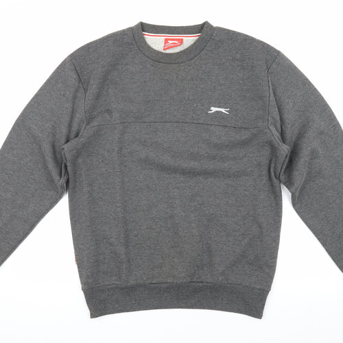 Slazenger Men's Grey Pullover Sweatshirt - Size S