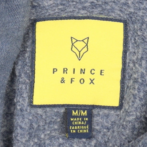 Prince & Fox Men's Blue Hoodie M Pullover Logo
