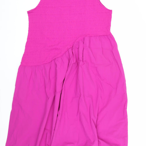 Marks and Spencer Women's Pink Midi Trapeze Dress