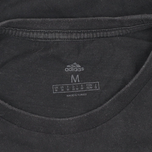 Adidas Men's Black Graphic Print T-Shirt M