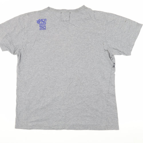 Gio Goi Men's Grey XL Graphic T-Shirt, Crew Neck