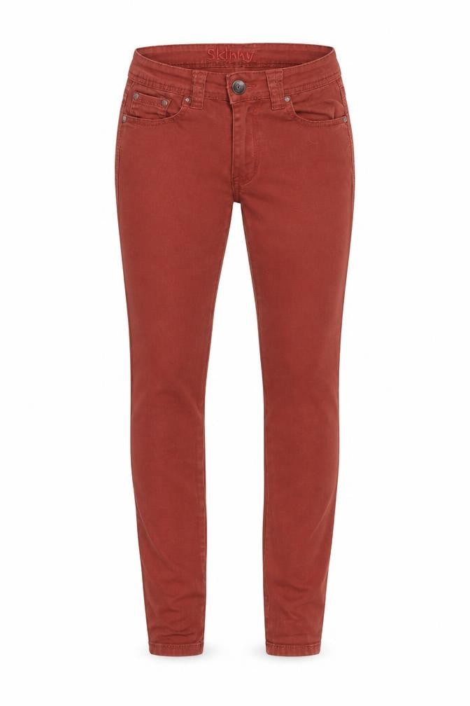 Front view of Next Women's Red Skinny Jeans, size 6