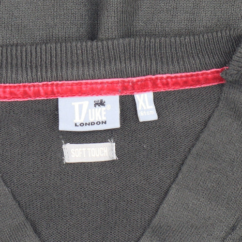 DUKE London Men's Black XL Pullover Jumper