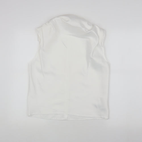 Missguided Women's White Sleeveless Top UK 8