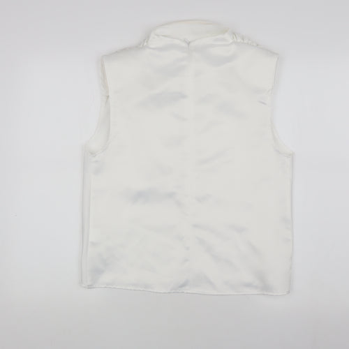 Missguided Women's White Sleeveless Top UK 8