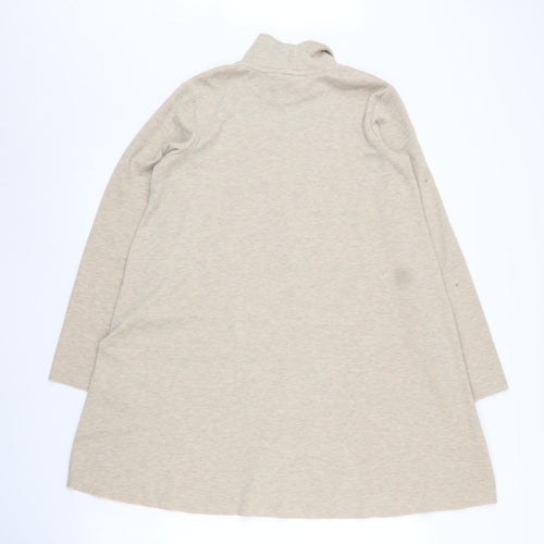 MNG Girls Beige Shift Dress, High Neck, Long Sleeve, 11-12Y