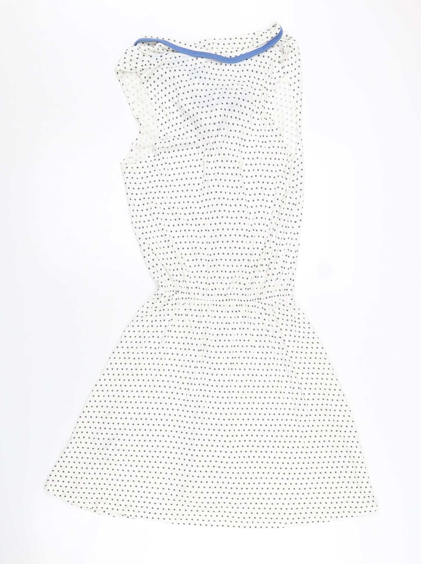 Next Women's White Polka Dot Shift Dress Size 12