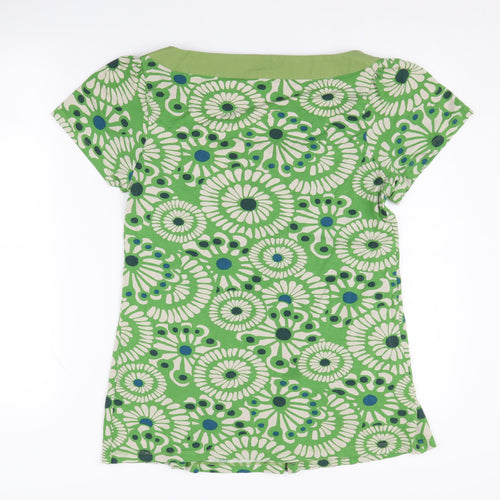 Principles Green Floral Tunic Square Neck Top, Size 14