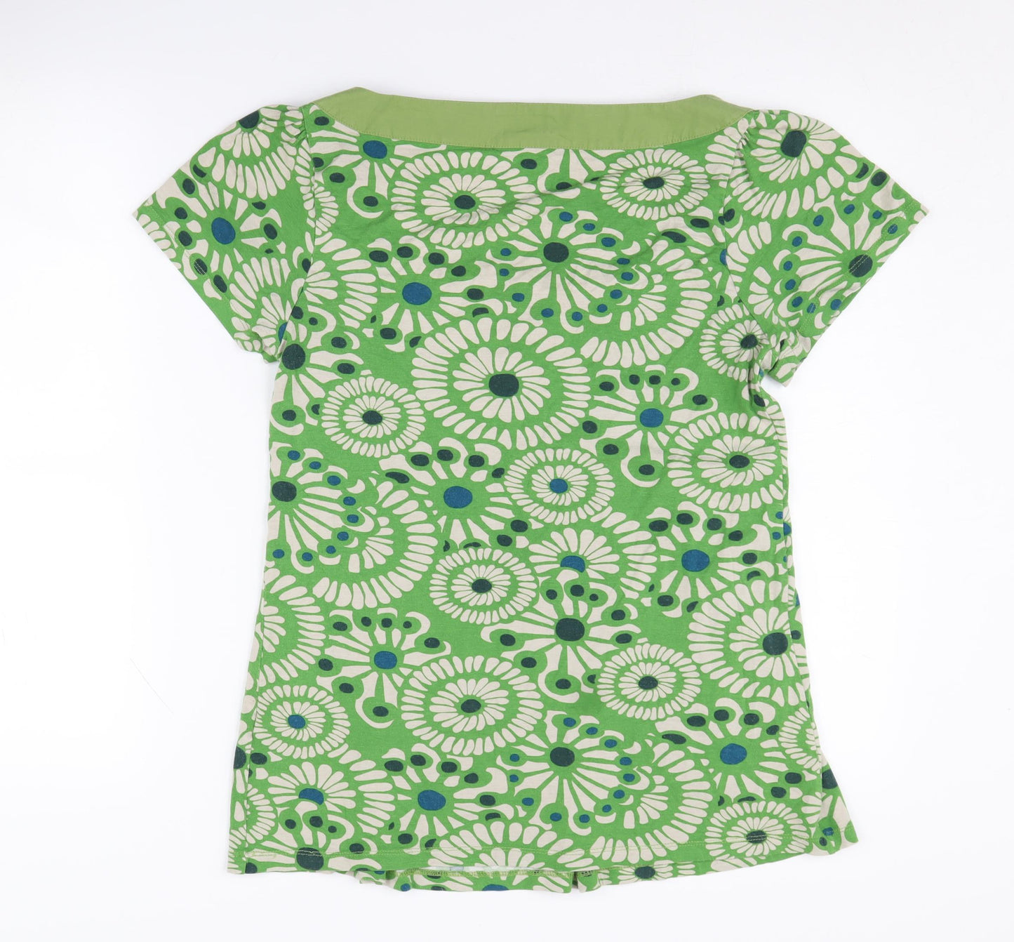 Principles Green Floral Tunic Square Neck Top, Size 14