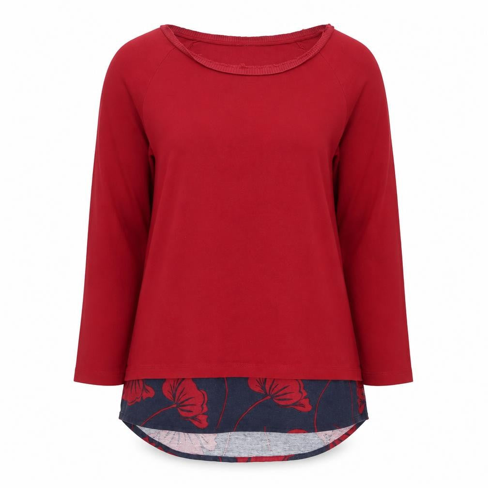 Front view of Marks & Spencer Women's Red jumper, size 14
