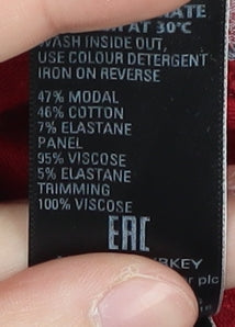 Marks and Spencer Women's Red Pullover Jumper, Size 14