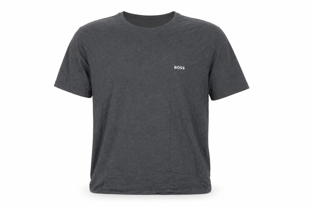 BOSS Men's XL Grey Cotton Crew Neck T-Shirt