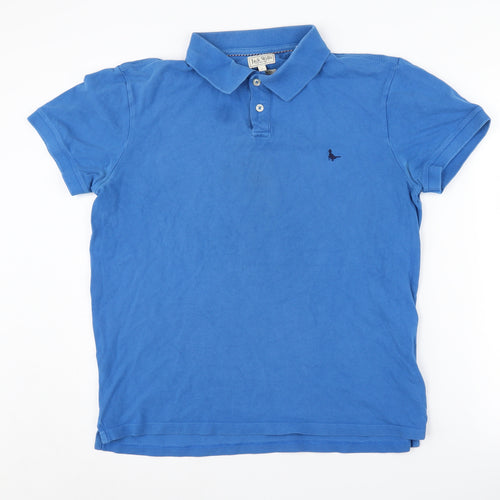 Jack Wills Men's Blue Polo Shirt - Size L, Classic Fit