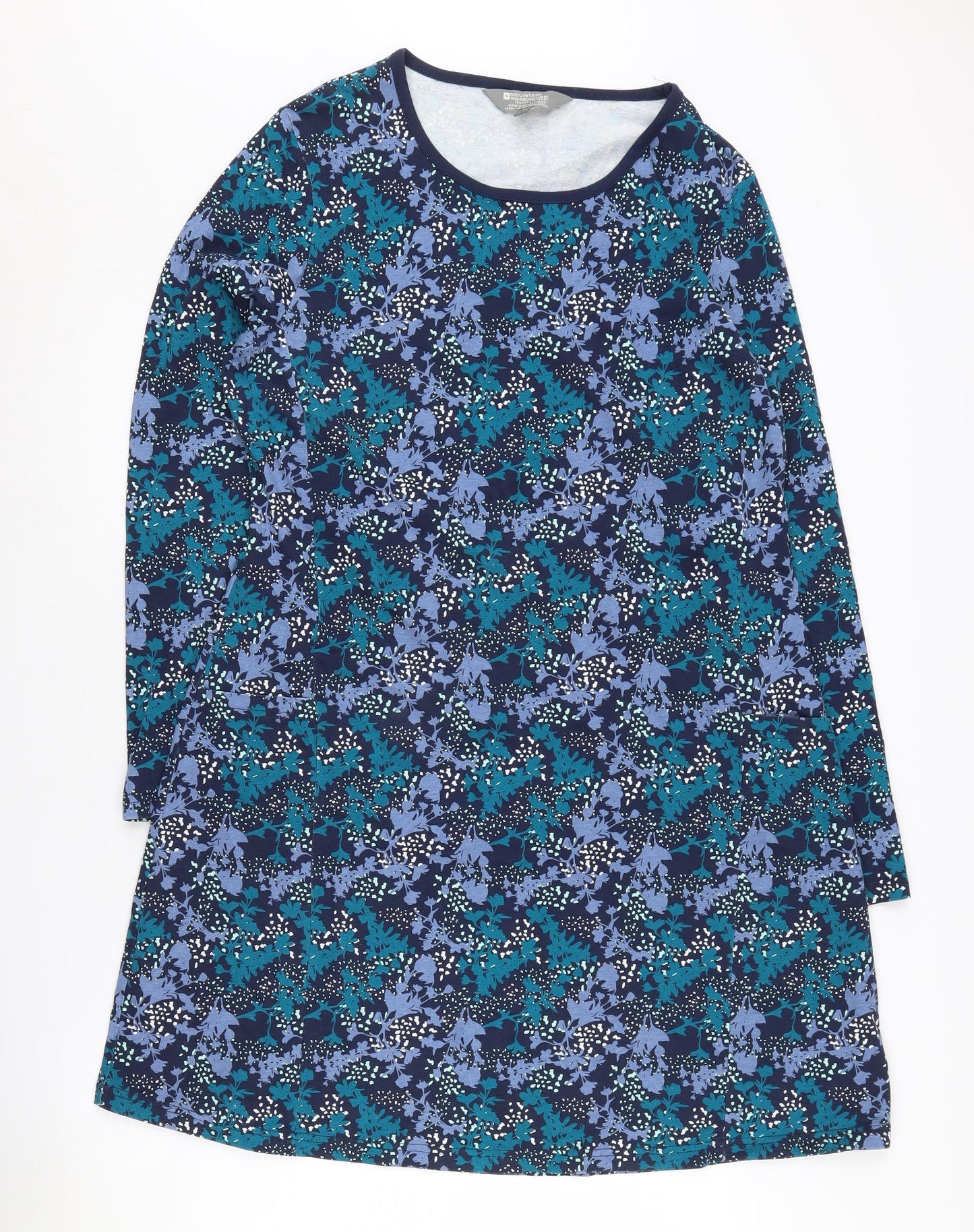 Mountain Warehouse Women's Blue Floral Shift Dress Size 16