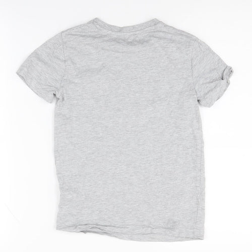 Next Boys' Grey T-Shirt, 8 Years, Short Sleeve, Cotton Blend