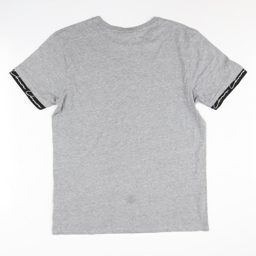 Closure London Men's Grey Short Sleeve Graphic T-Shirt L
