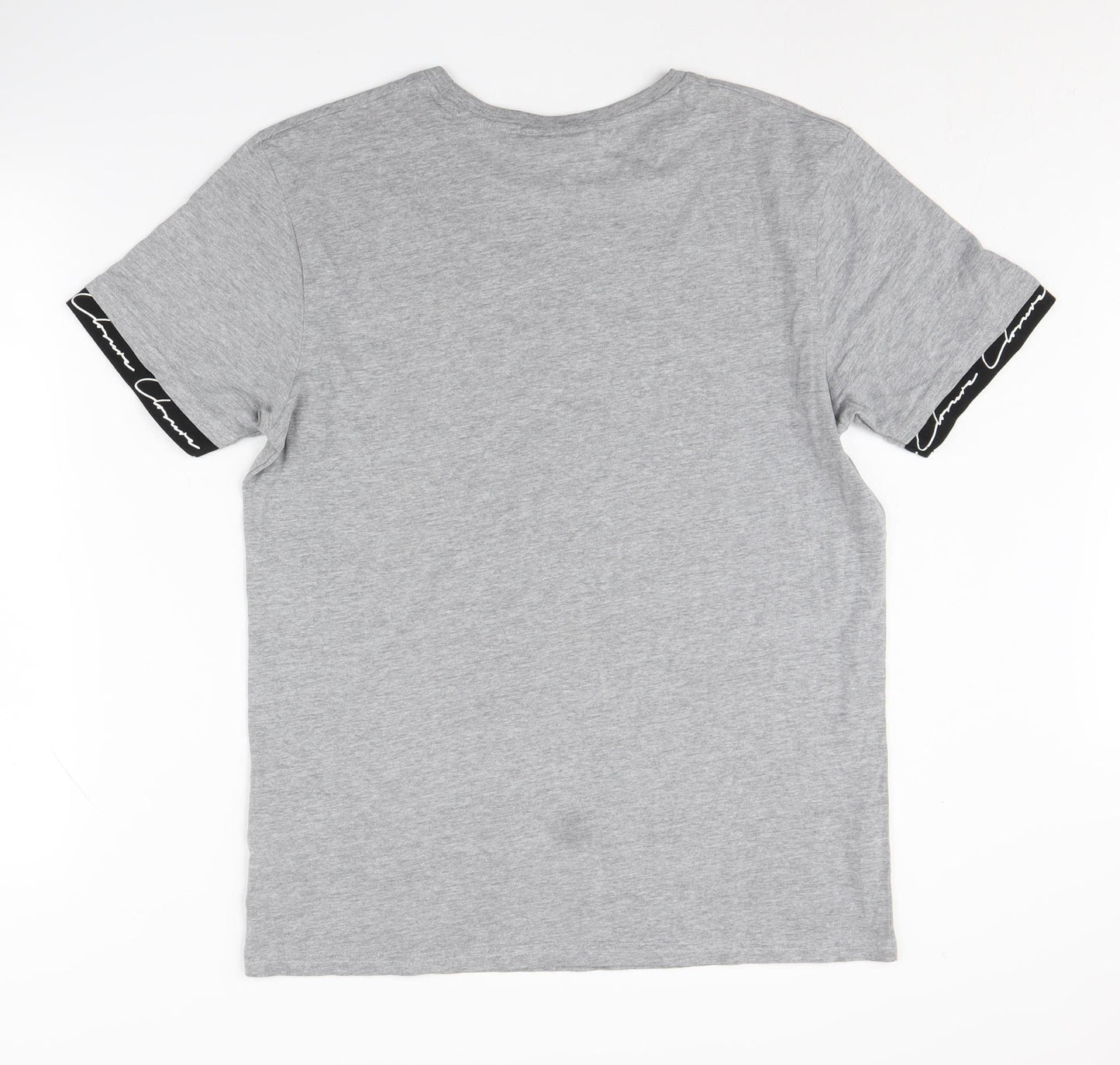 Closure London Men's Grey Short Sleeve Graphic T-Shirt L