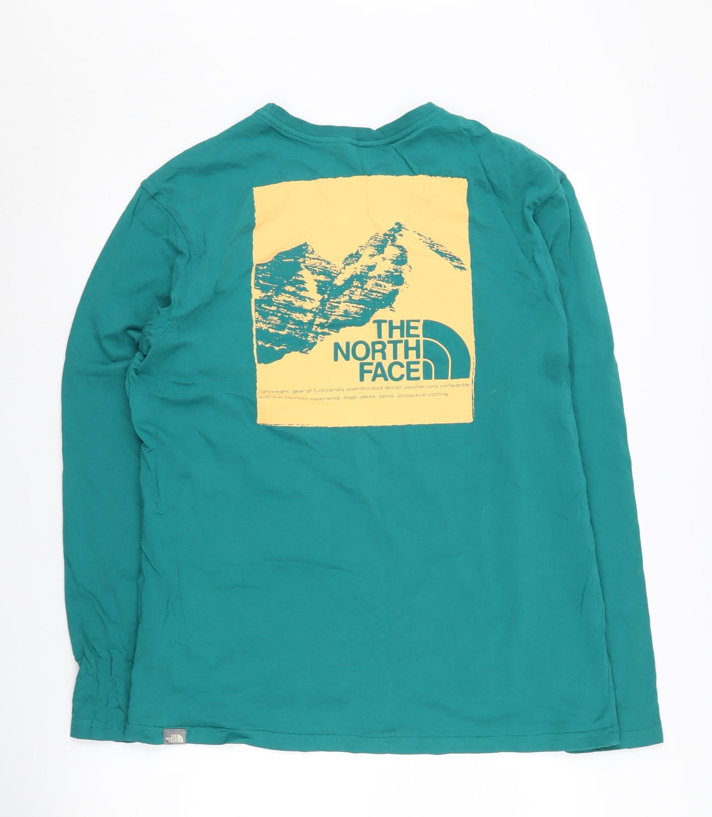 The North Face Men's Green Long Sleeve T-Shirt, Size L