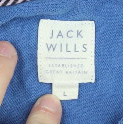 Jack Wills Men's Blue Polo, Size L